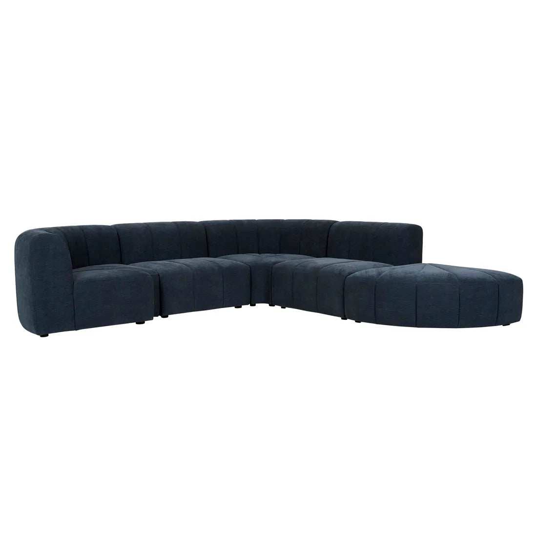 Juno Channel Round Corner Sofa Copeland Ink
