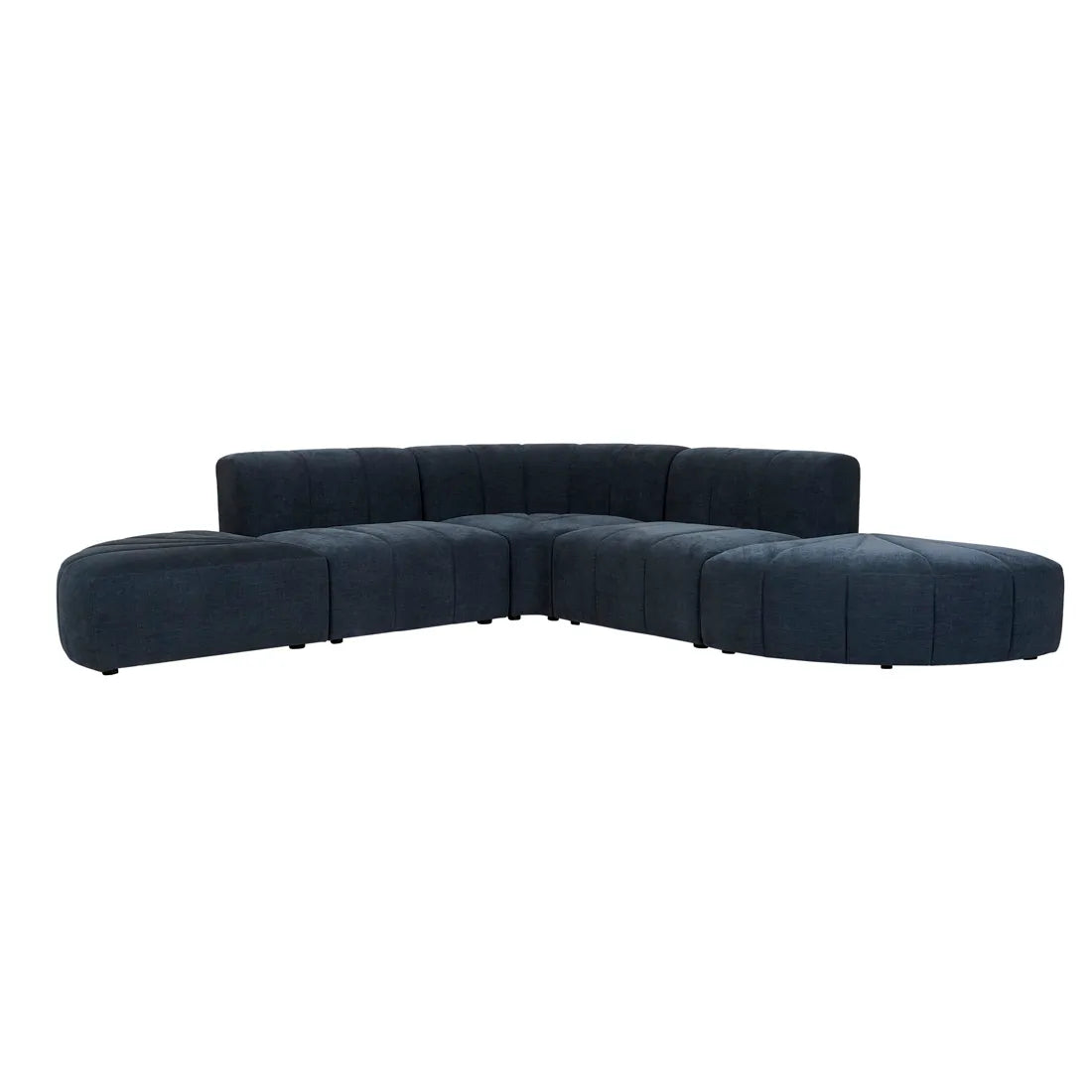 Juno Channel Round Corner Sofa Copeland Ink