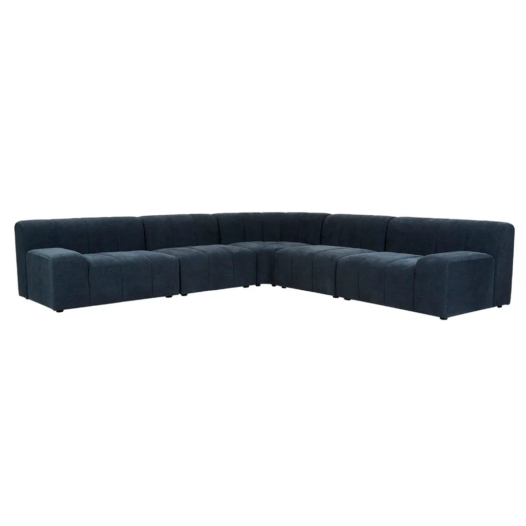 Juno Channel Round Corner Sofa Copeland Ink