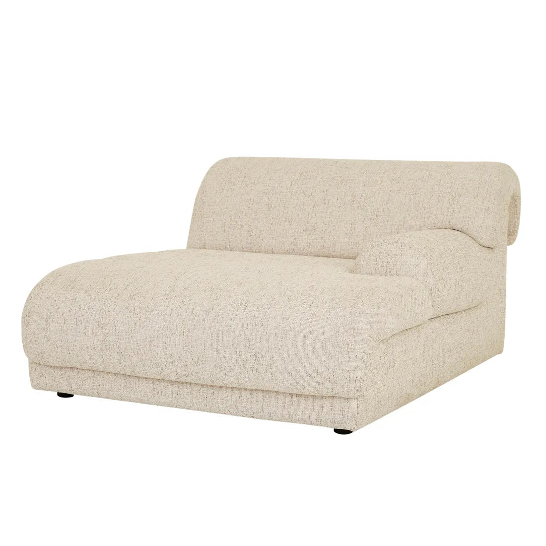 Juno Sierra Right Chaise Sofa White Bark