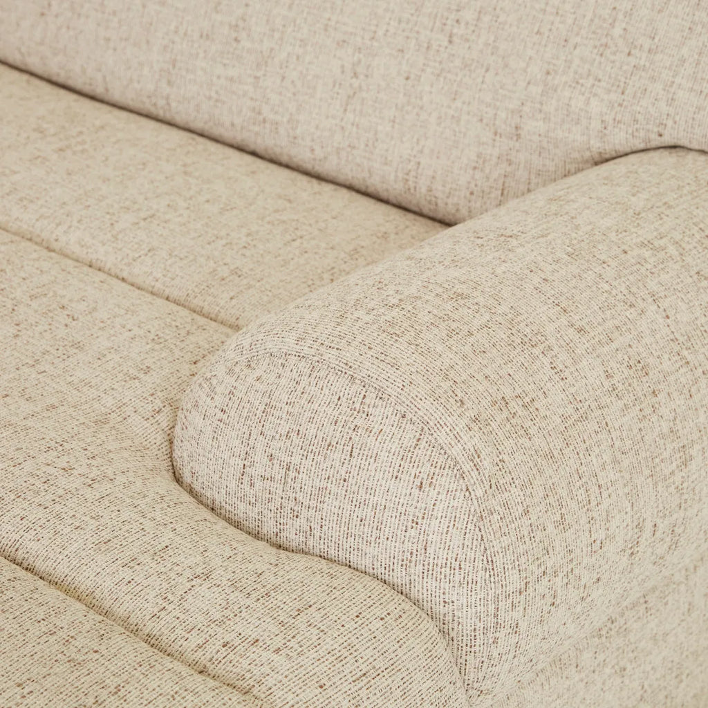 Juno Sierra Right Chaise Sofa White Bark