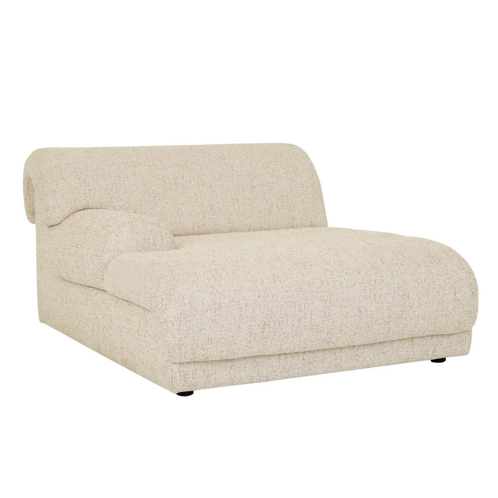 Juno Sierra Left Chaise Sofa White Bark