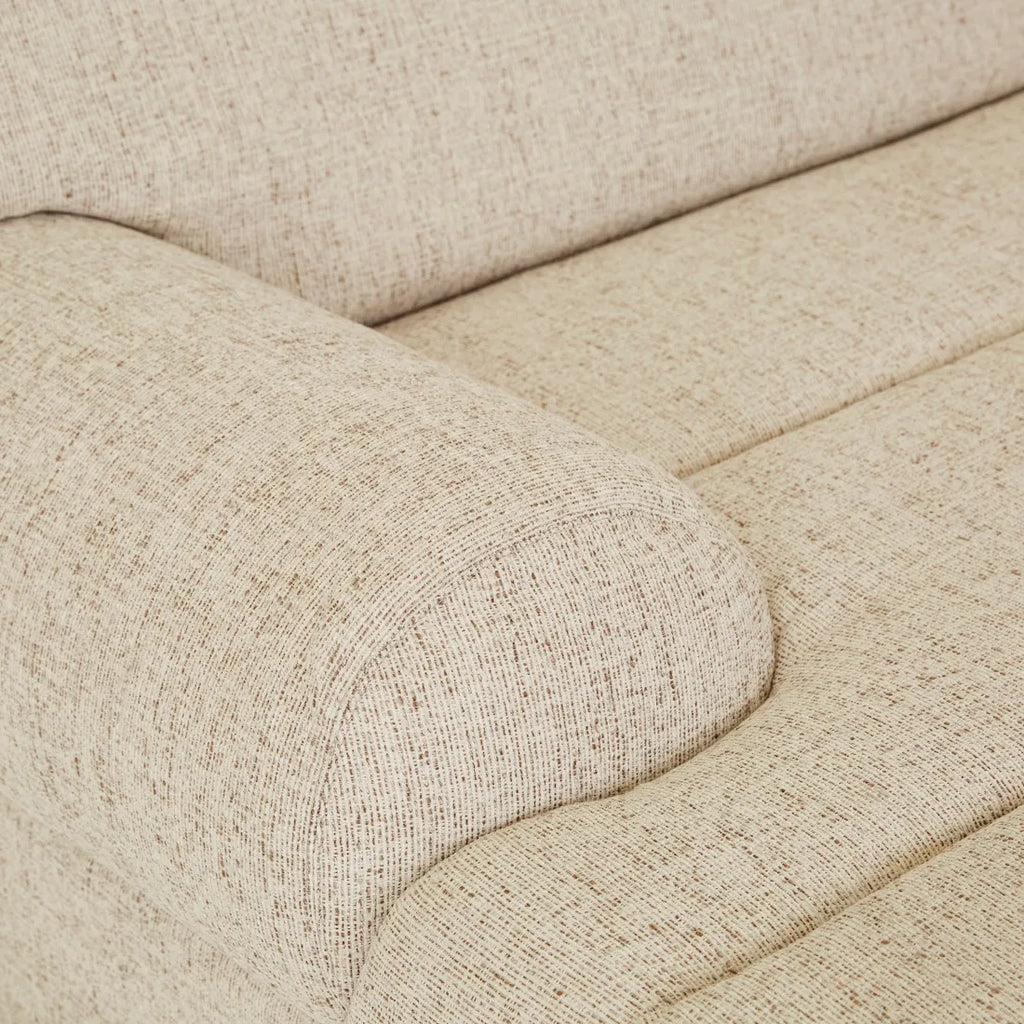 Juno Sierra Left Chaise Sofa White Bark