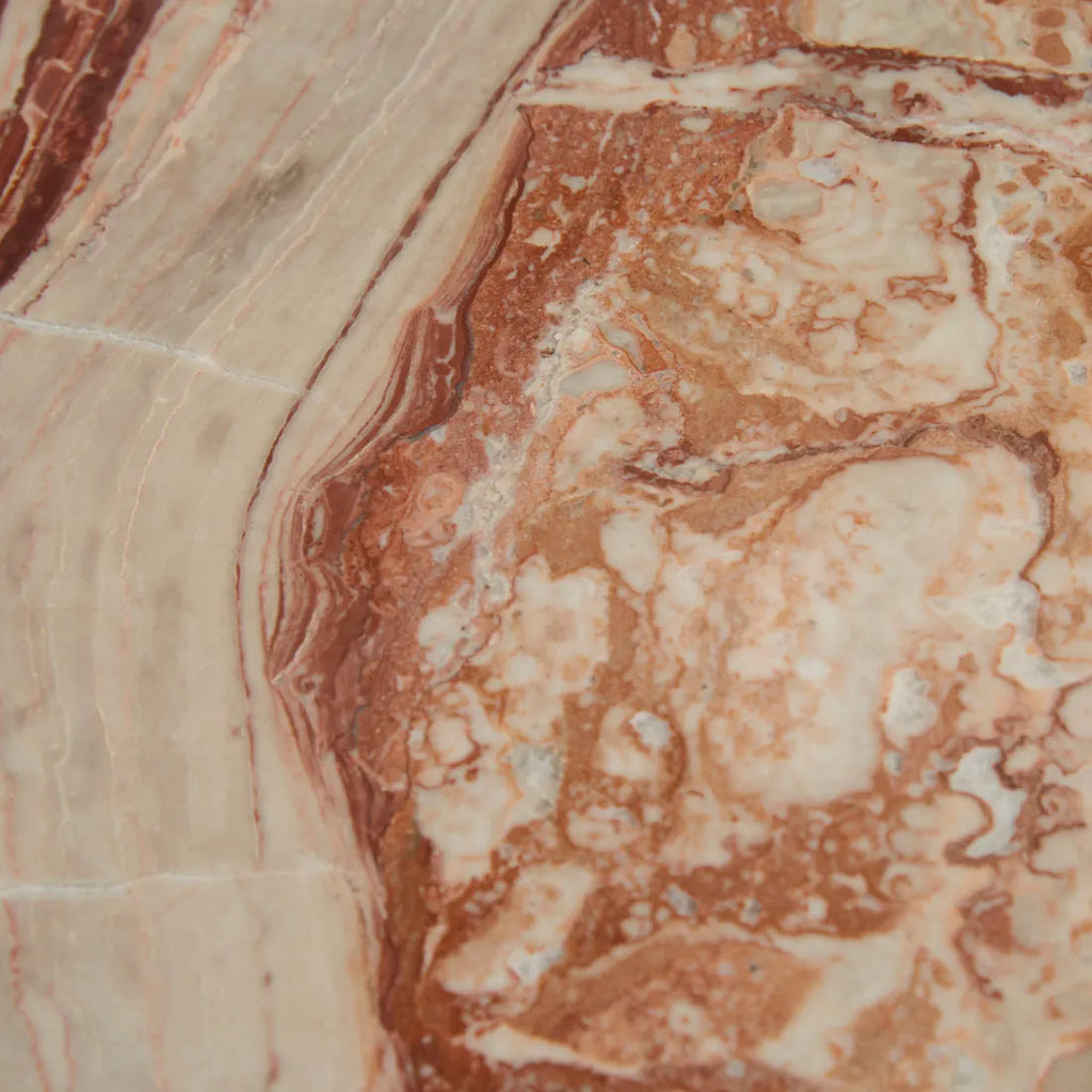 Ponte Side Table Red Marble