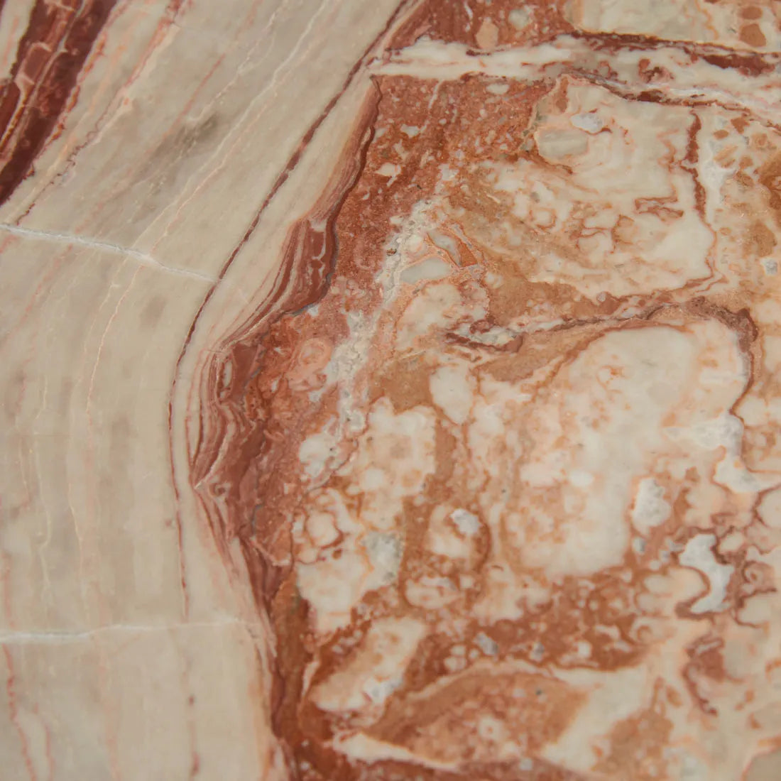 Ponte Side Table Red Marble