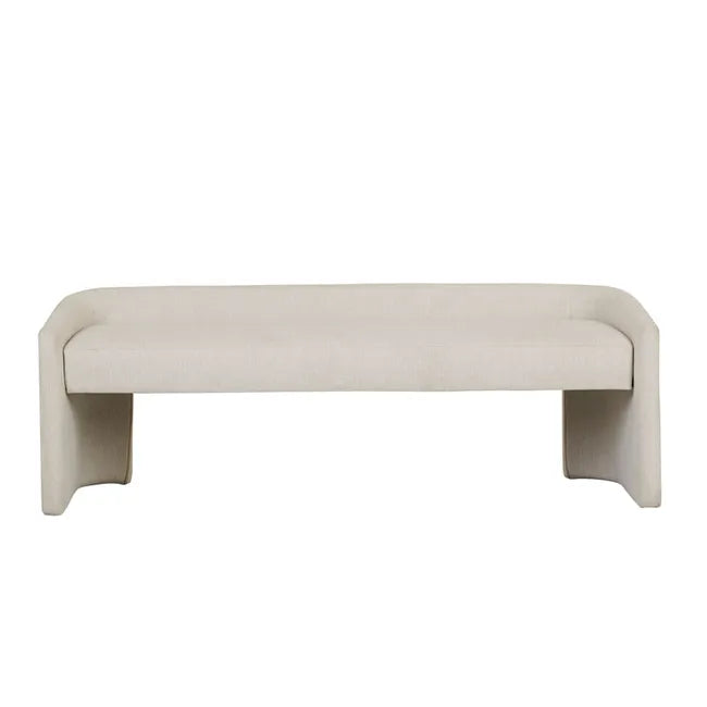 Addison Bench Natural White