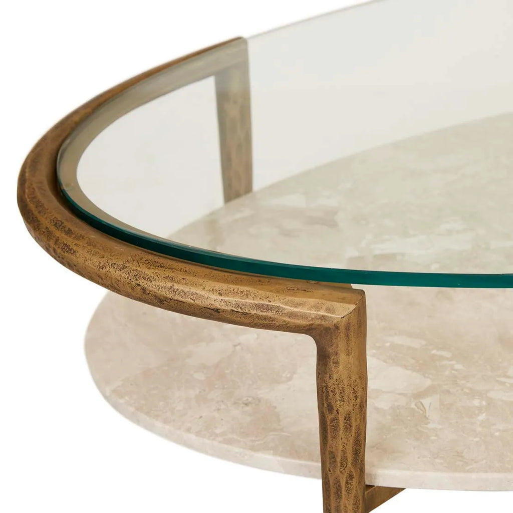 Ophelia Pointe Oval Table Silk Grey