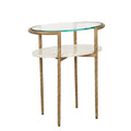 Ophelia Pointe Side Table Silk Grey