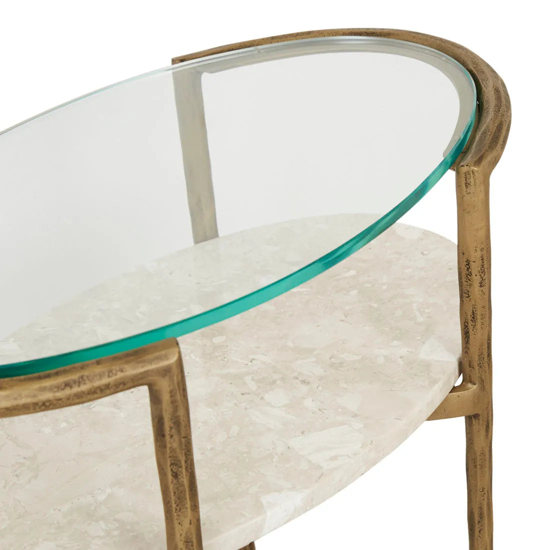 Ophelia Pointe Side Table Silk Grey