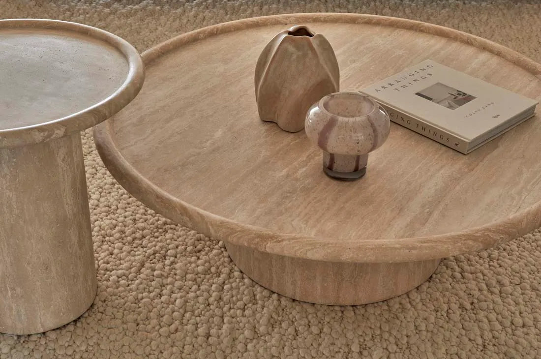 Pippa Marble Side Table Natural