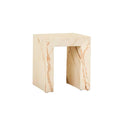 Monument Marble Side Table Brown Vein