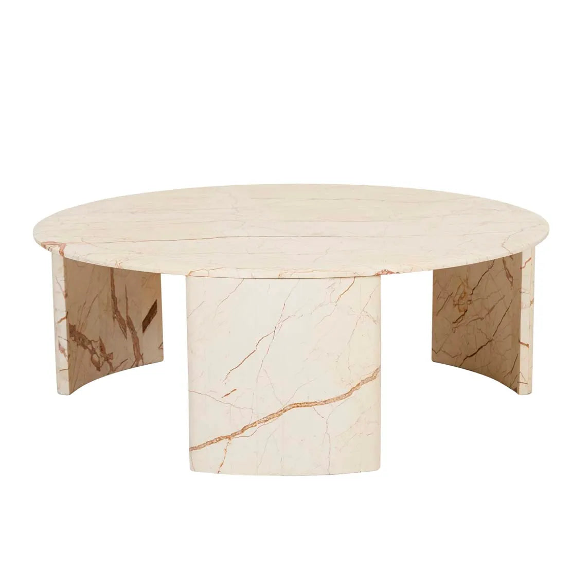 Henry Marble Coffee Table Brown Vein