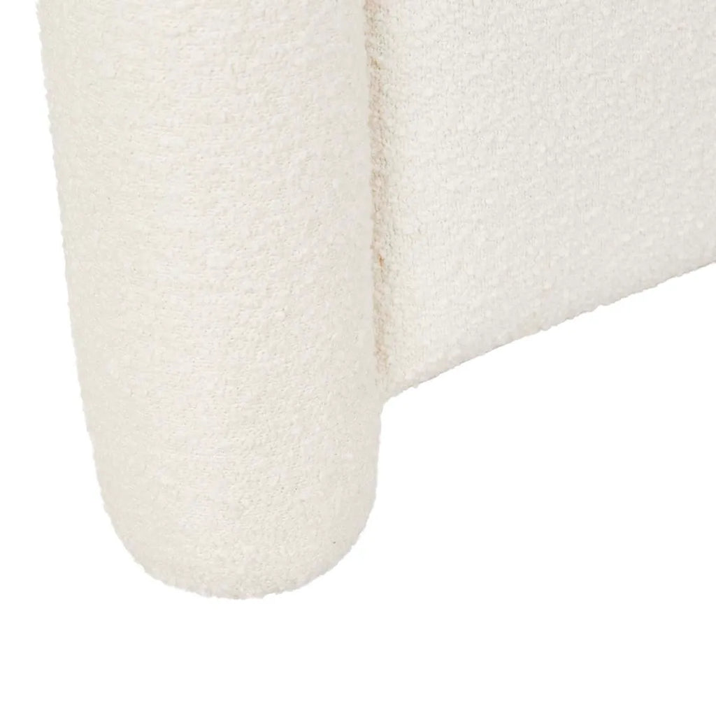 Almos Chubby Bedhead King Ivory Boucle