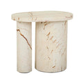 Atlas Pillar Side Table Brown Vein