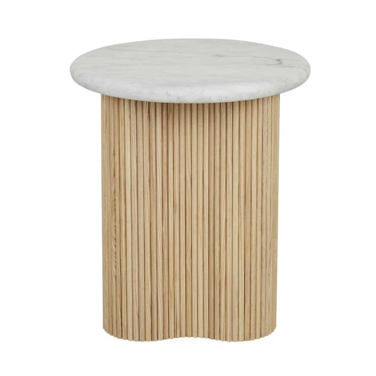 Artie Wave Ripple Side Table Natural