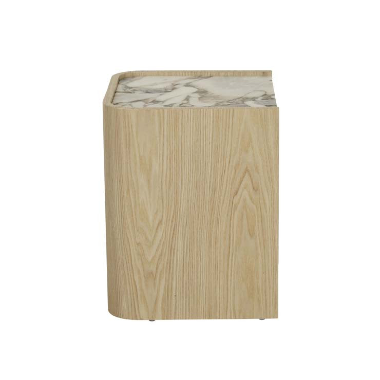 Elsie Narrow Bedside Ocean Marble/Natural