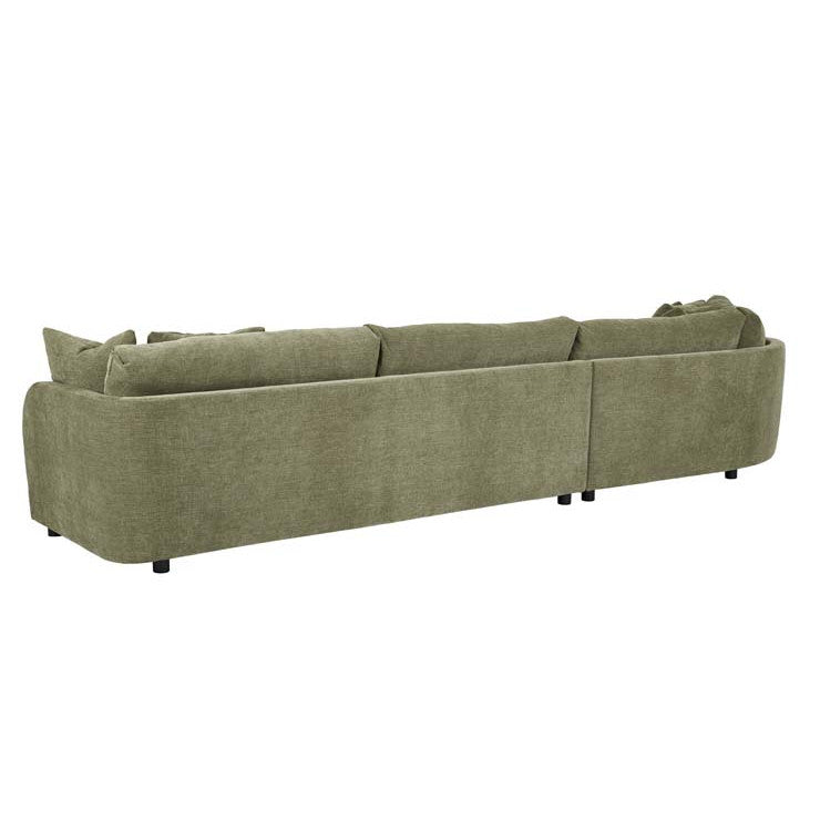 Hugo Tonda Left Chaise Set Copeland Olive