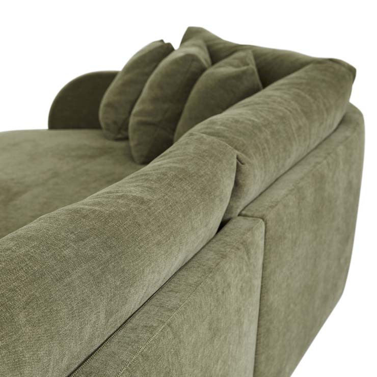 Hugo Tonda Left Chaise Set Copeland Olive