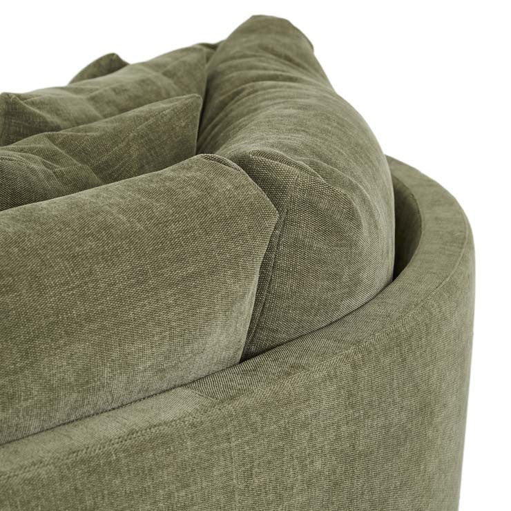Hugo Tonda Left Chaise Set Copeland Olive