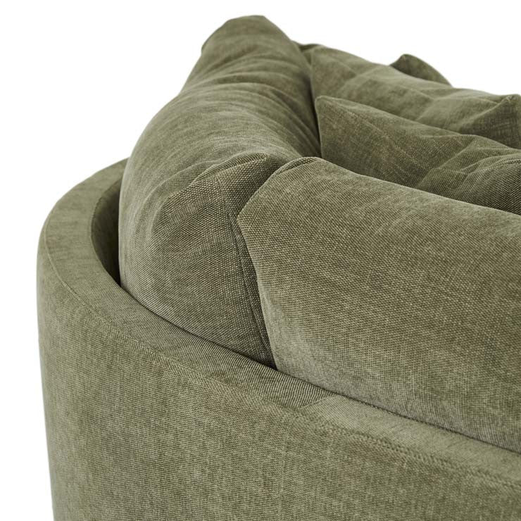 Hugo Tonda Right Chaise Set Copeland Olive