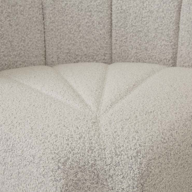 Juno Channel Round Corner Sofa Grey Speckle