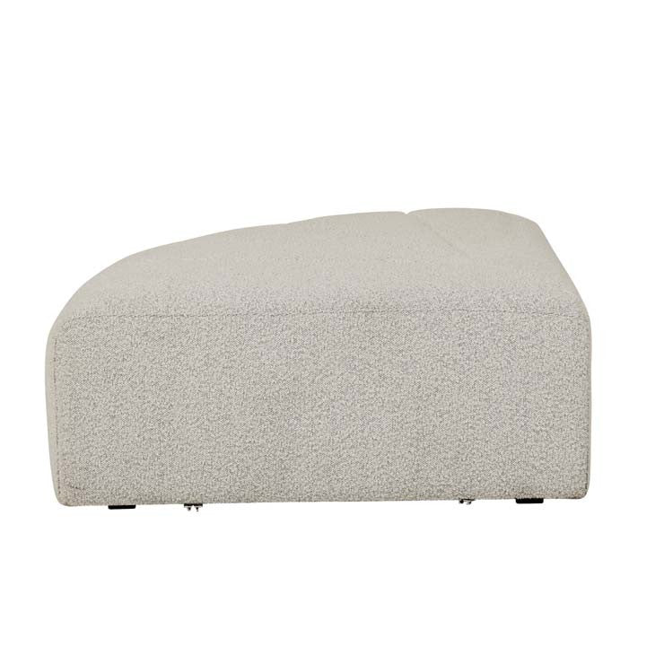 Juno Channel Ottoman Grey Speckle