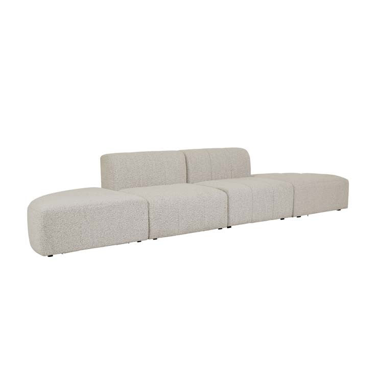 Juno Channel Centre Sofa Grey Speckle