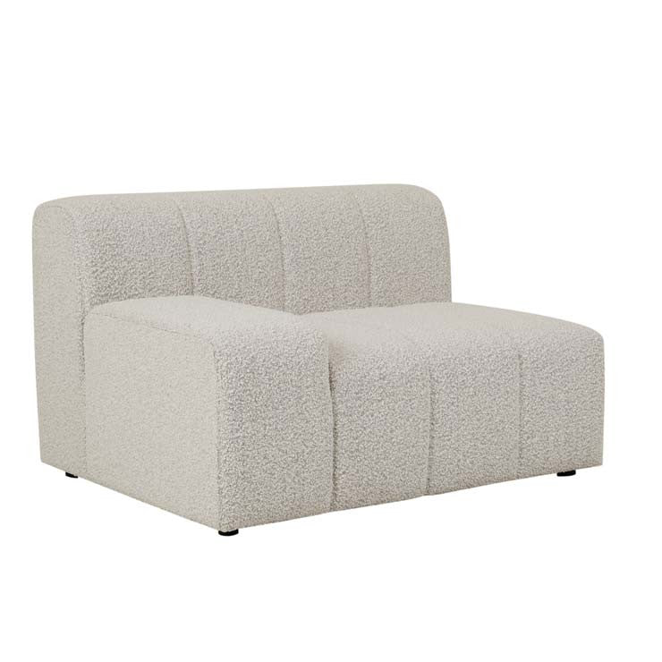 Juno Channel Left Arm Sofa Grey Speckle