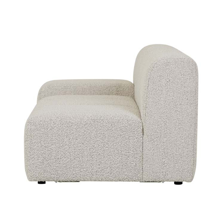 Juno Channel Left Arm Sofa Grey Speckle