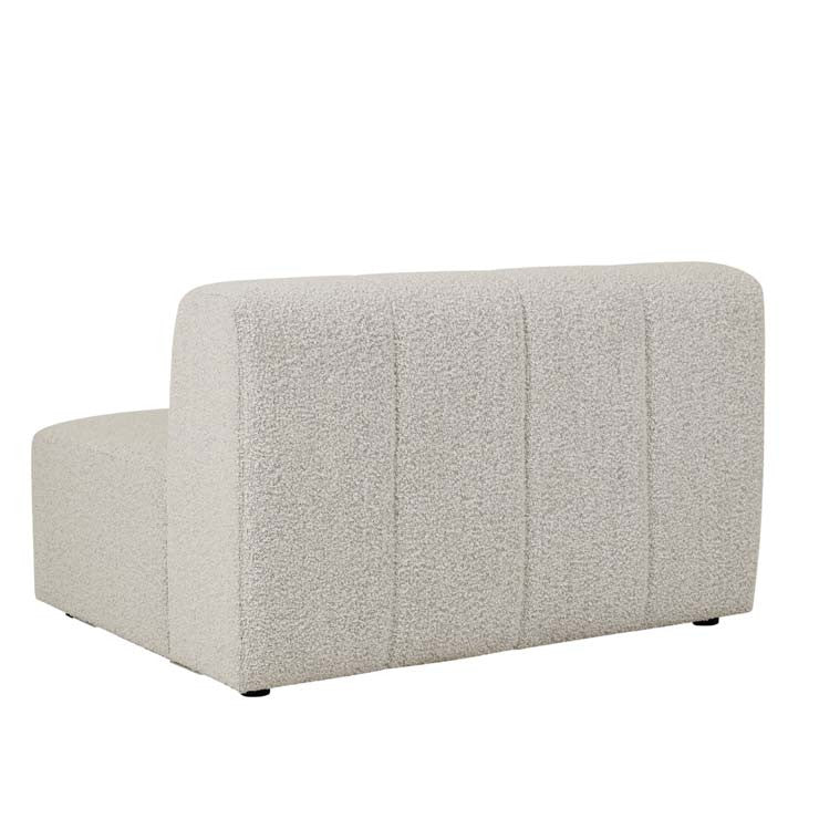 Juno Channel Left Arm Sofa Grey Speckle