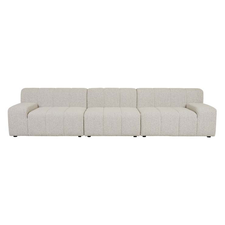 Juno Channel Right Arm Sofa Grey Speckle