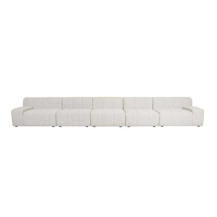 Juno Channel Right Arm Sofa Grey Speckle