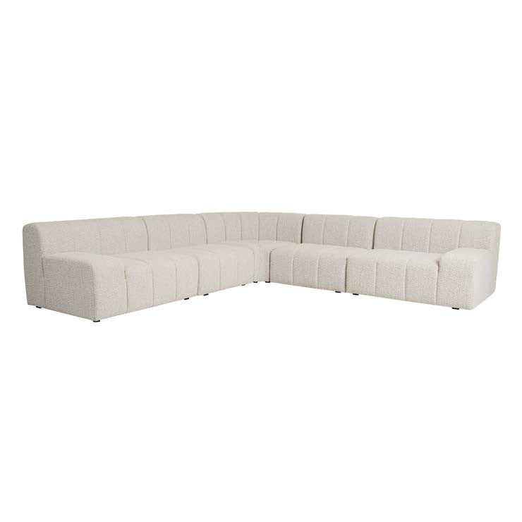 Juno Channel Right Arm Sofa Grey Speckle