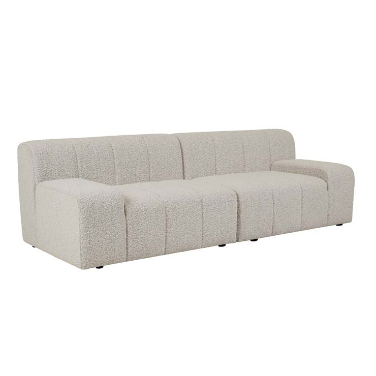 Juno Channel Right Arm Sofa Grey Speckle