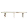 Amara Oval Bench Brown Vein