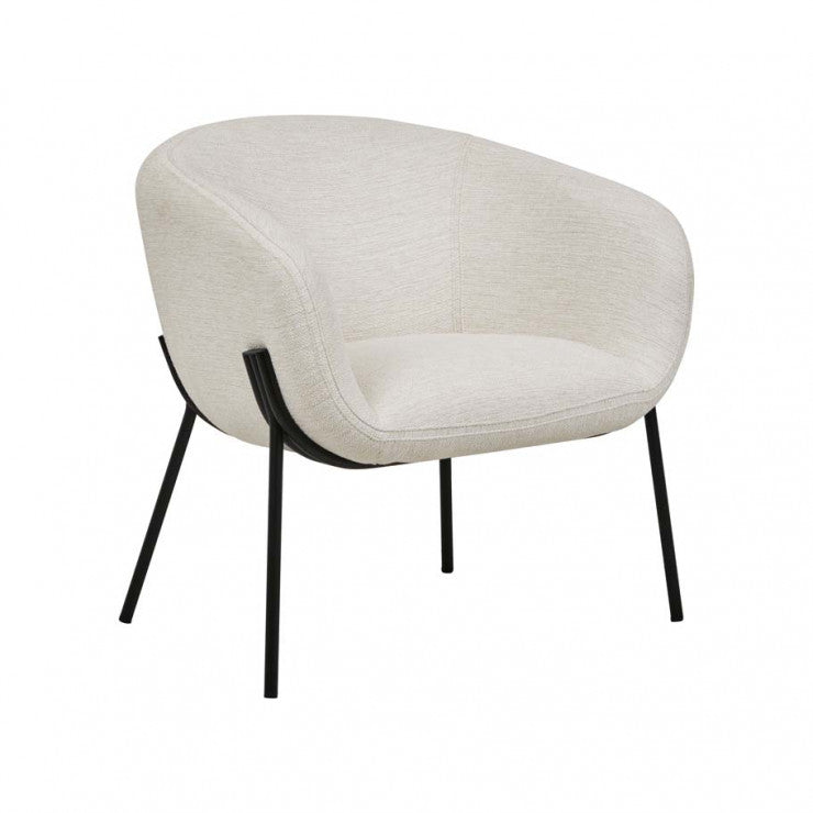 Albie Armchair Natural White Tweed
