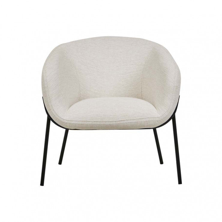 Albie Armchair Natural White Tweed