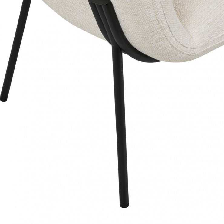Albie Armchair Natural White Tweed