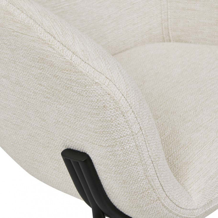 Albie Armchair Natural White Tweed