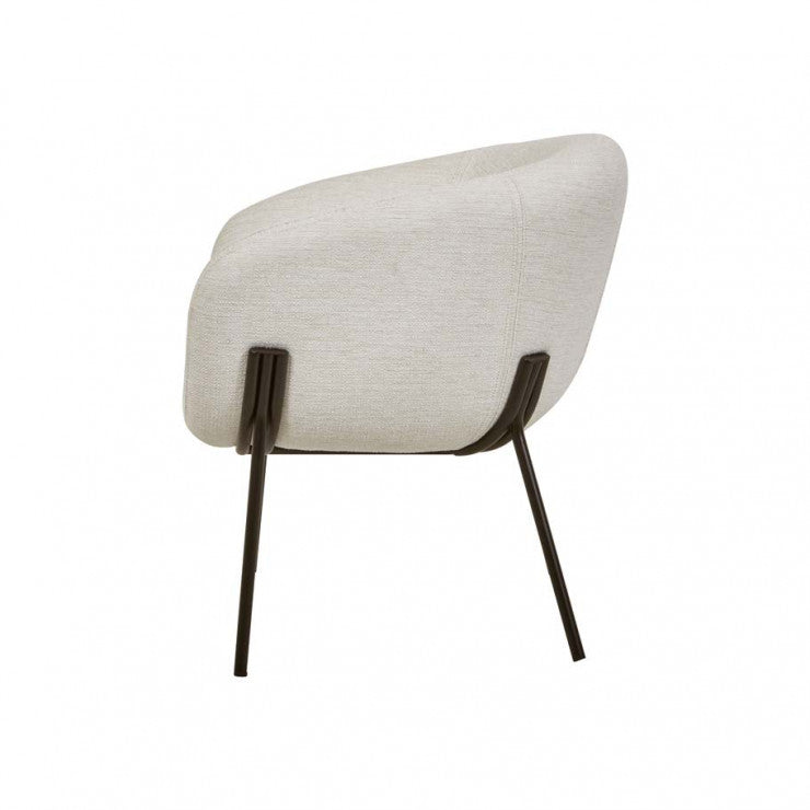 Albie Armchair Natural White Tweed