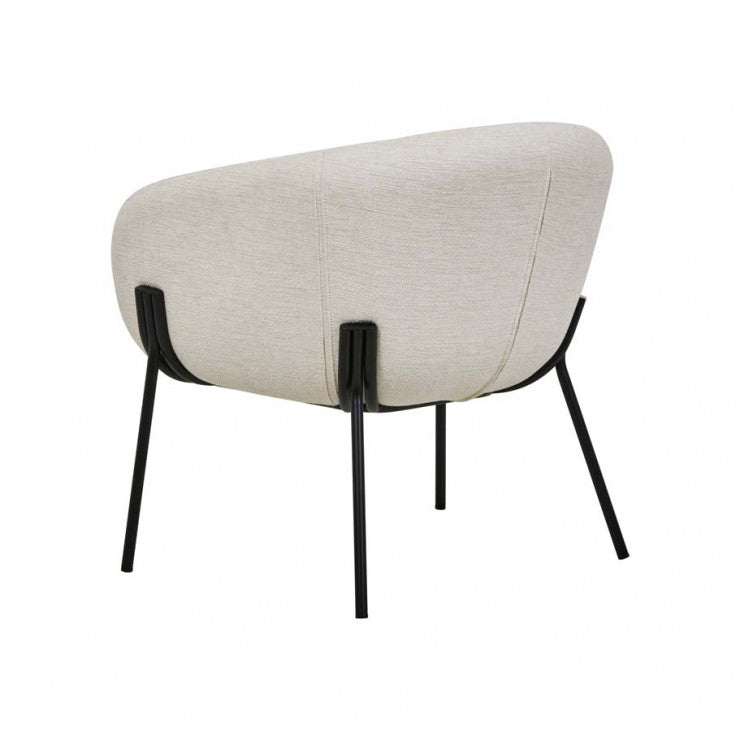 Albie Armchair Natural White Tweed