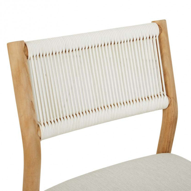 Cannes Rope Dining Chair Snow