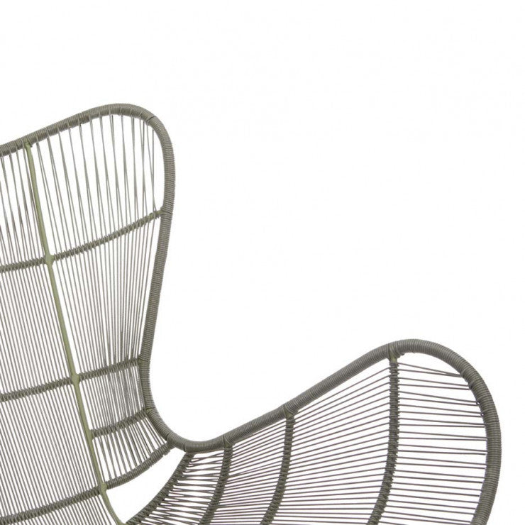 Mauritius Wing Chair Moss Green