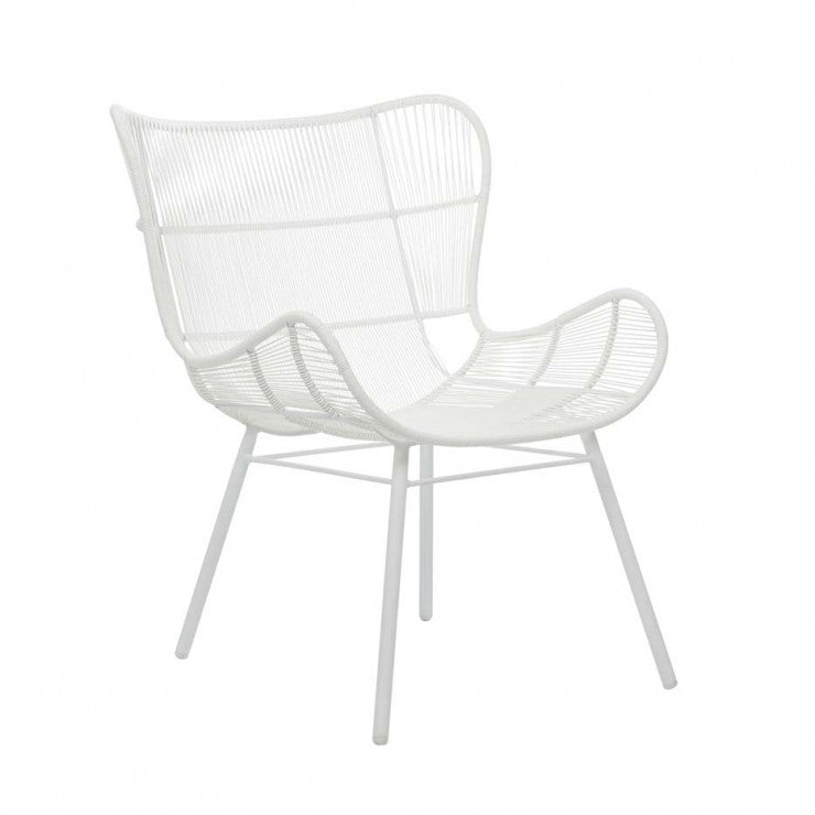 Mauritius Wing Chair Small White