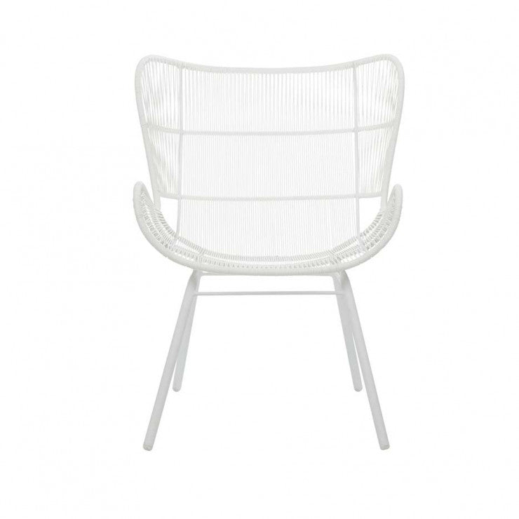Mauritius Wing Chair Small White