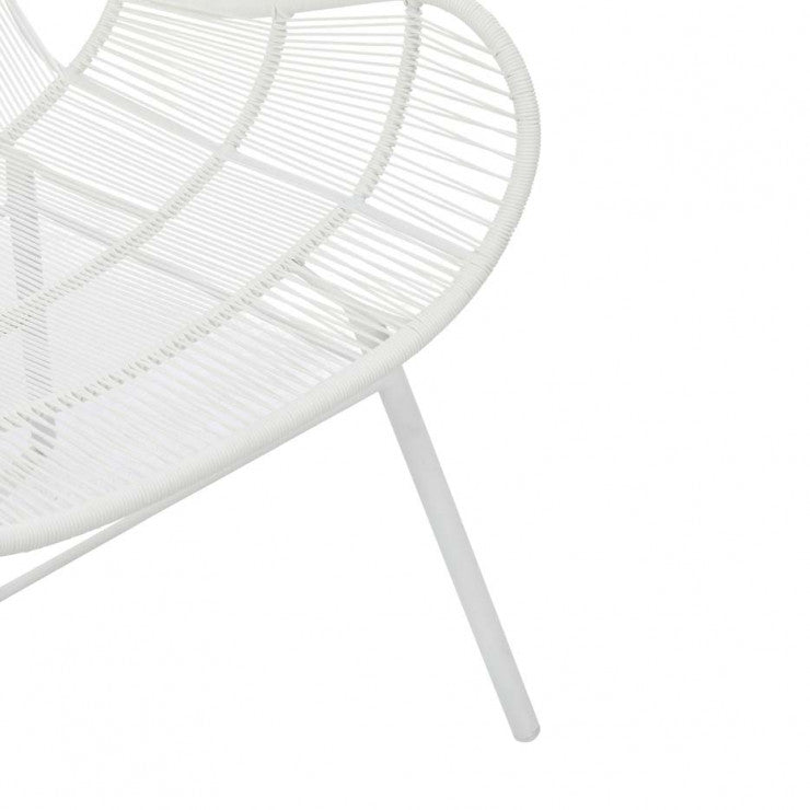 Mauritius Wing Chair Small White