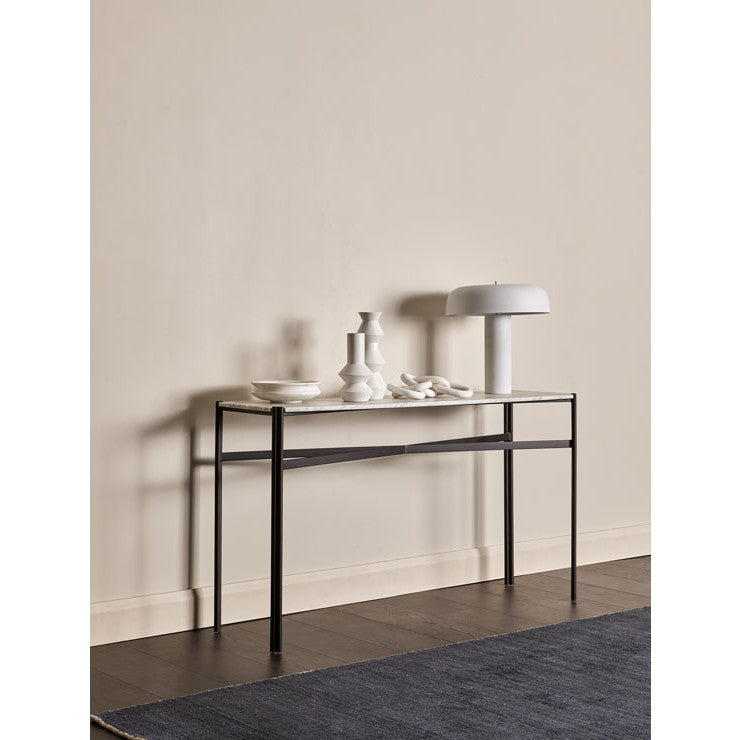 Atlas Twin Console Matt White on Black