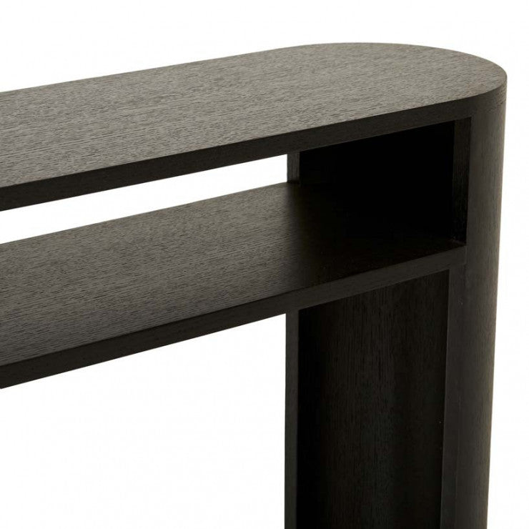Classique Oval Shelf Console Black