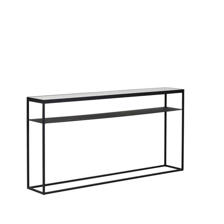 Elle Slim Console 1500mm White/Black
