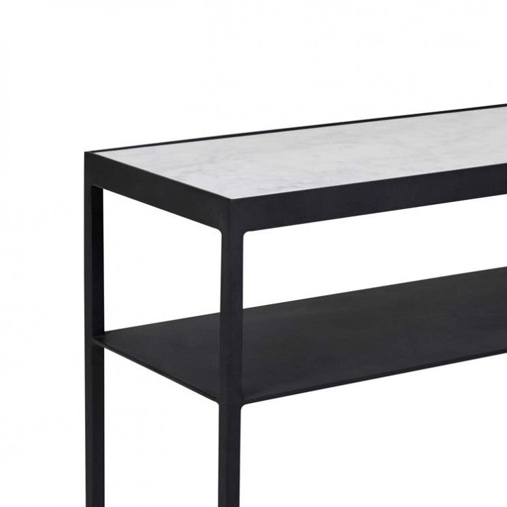 Elle Slim Console 1500mm White/Black